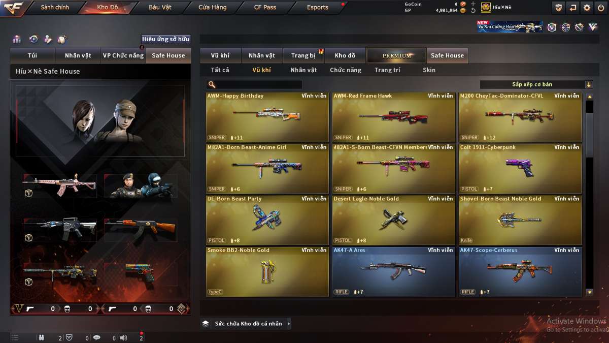 shop acc cf uy tin gia re